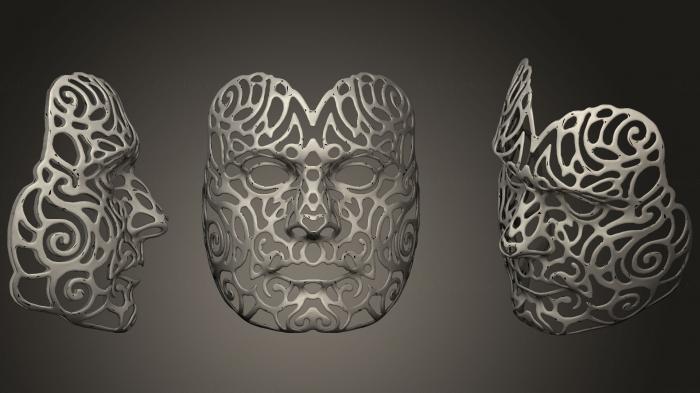 Mask (MS_0277) 3D model for CNC machine